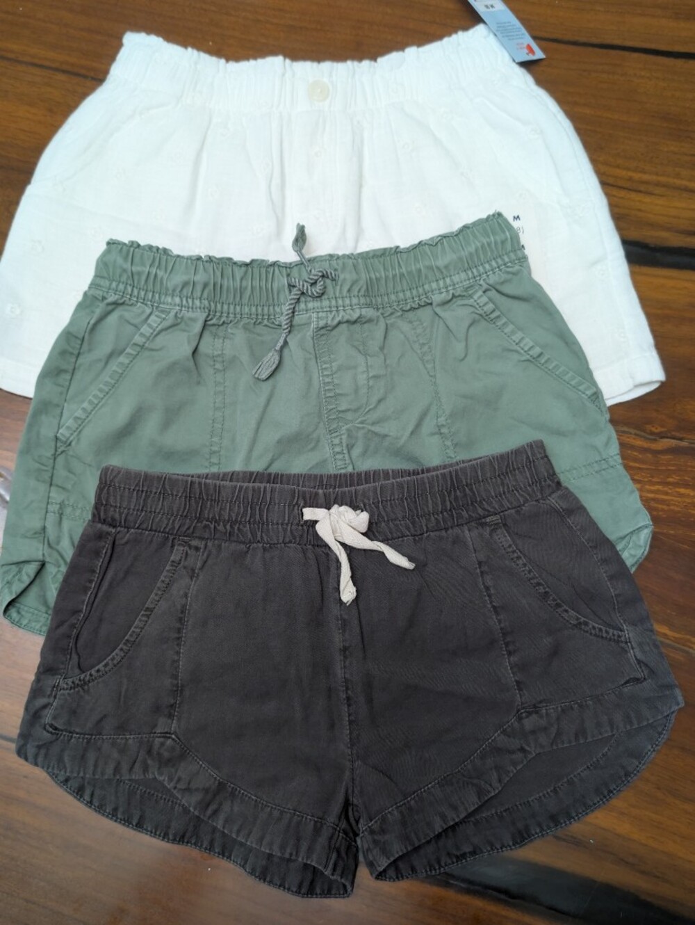 3 Pair Girls Medium Shorts